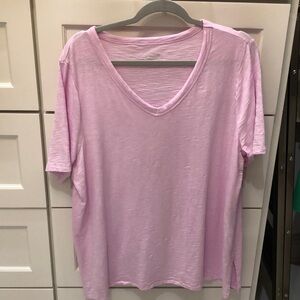 Pretty Pink Chico’s tee shirt size 3. NWOT